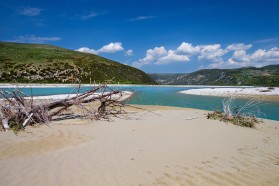 The colour of the river is unlike any other river in the Balkans.